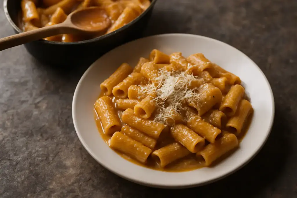 Rigatoni alla pajata: la ricetta romana tradizionale