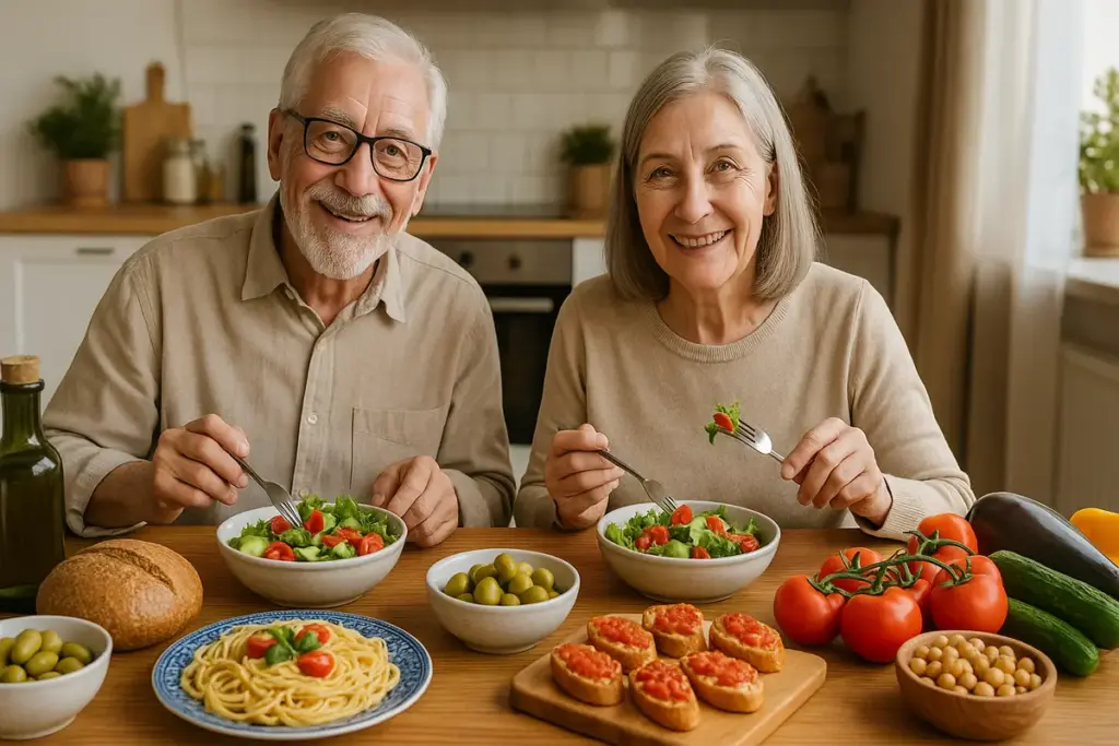 Dieta mediterranea per over 65: il menù settimanale che semplifica la spesa e aiuta il benessere