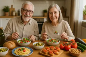 Dieta mediterranea per over 65: il menù settimanale che semplifica la spesa e aiuta il benessere