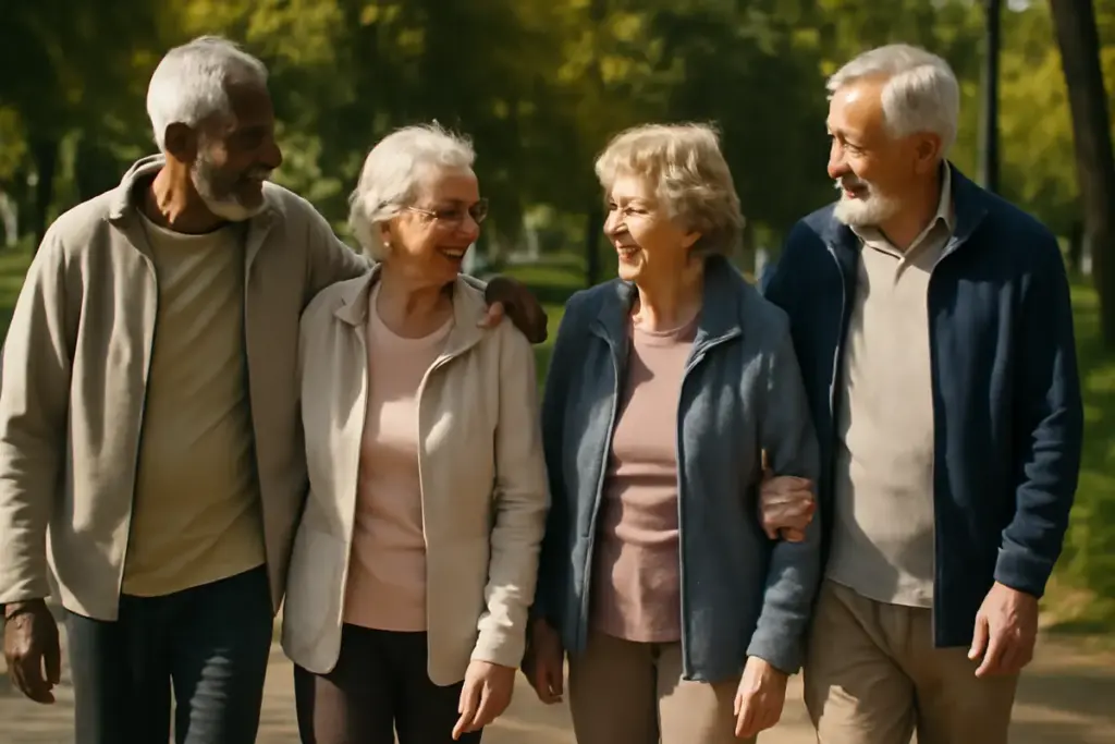 Benefici delle passeggiate in gruppo per gli anziani: il supporto sociale che motiva a muoversi