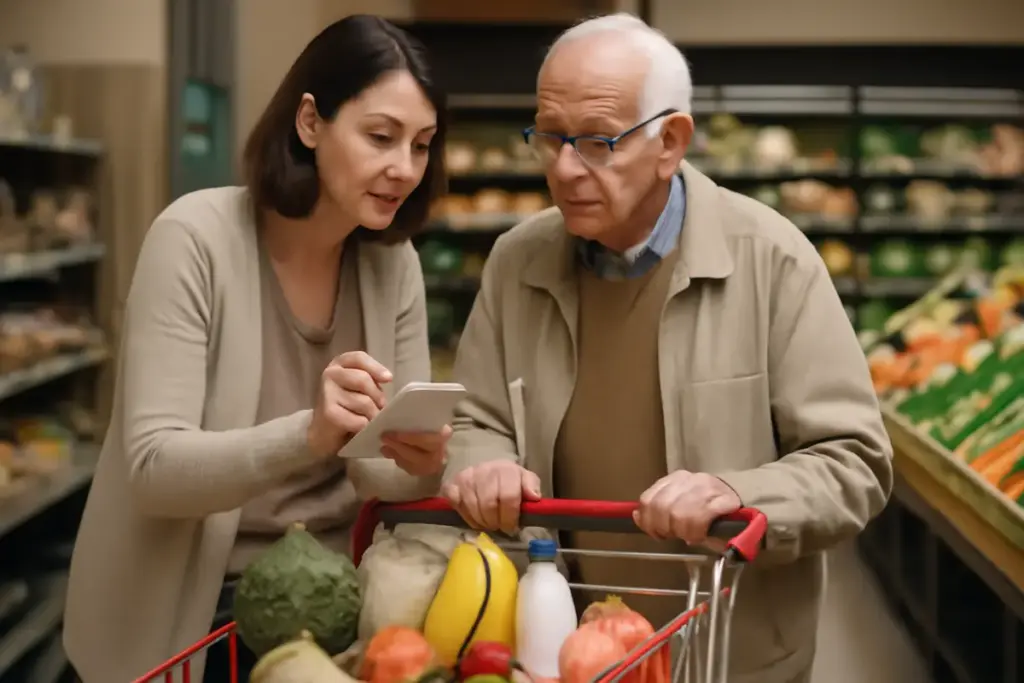 Come organizzare la spesa per l’alimentazione degli anziani? Consigli pratici che evitano errori nei carrelli
